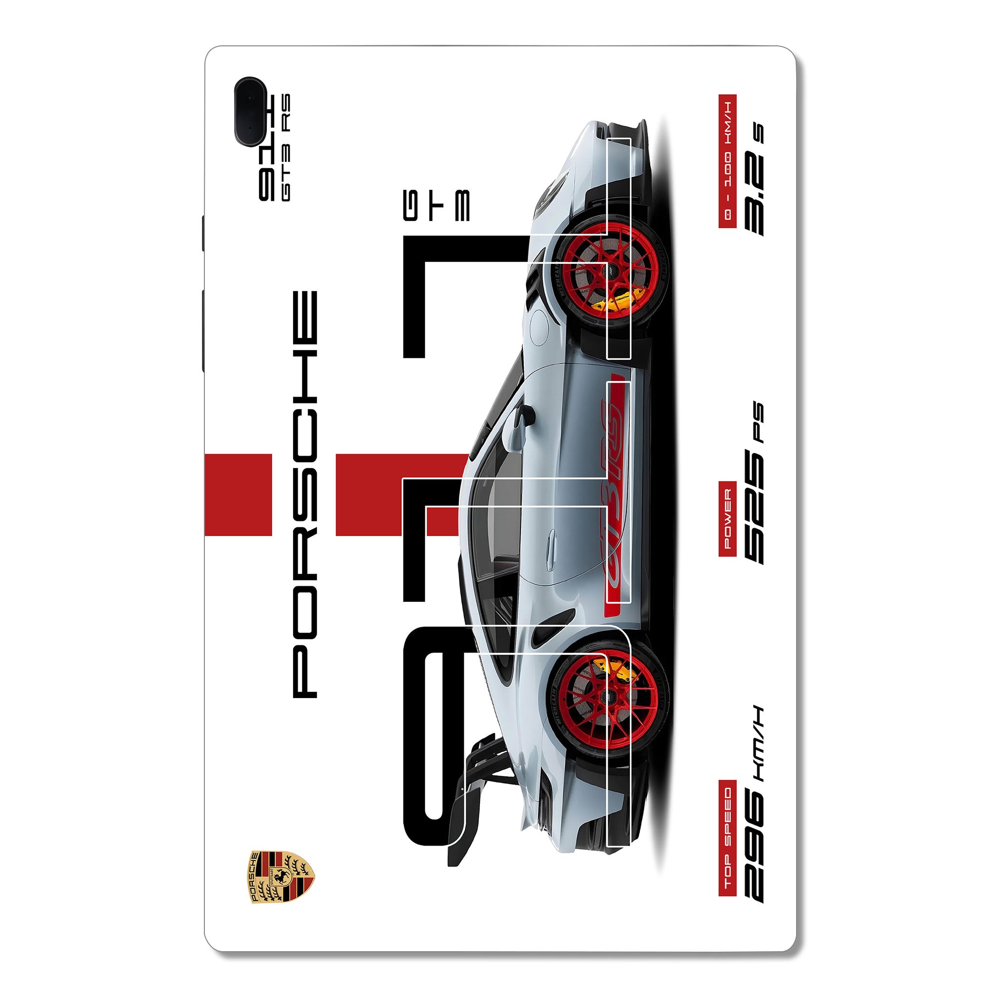 Samsung Galaxy Tab S7 FE Porsche 911 GT3 RS Cars & Bikes 3D Tablet Skin