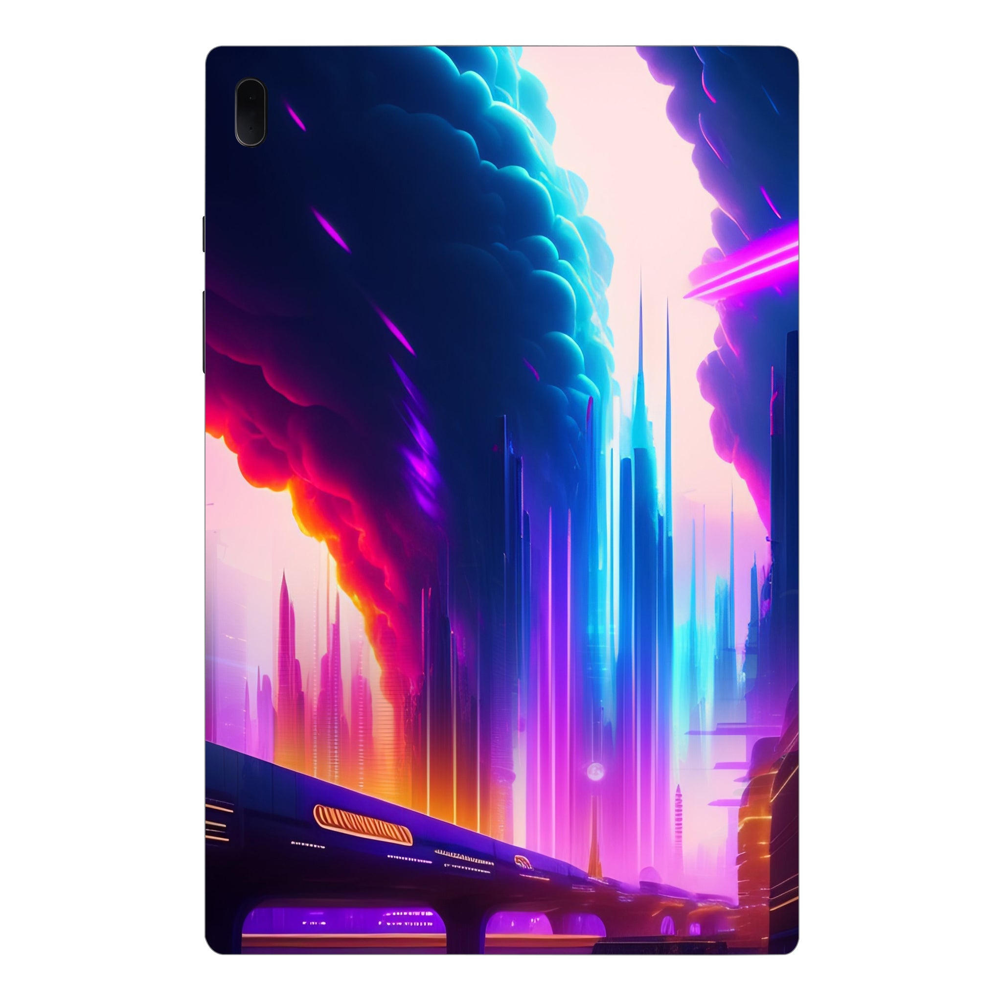 Samsung Galaxy Tab S7 FE Neon City Tablet Skins