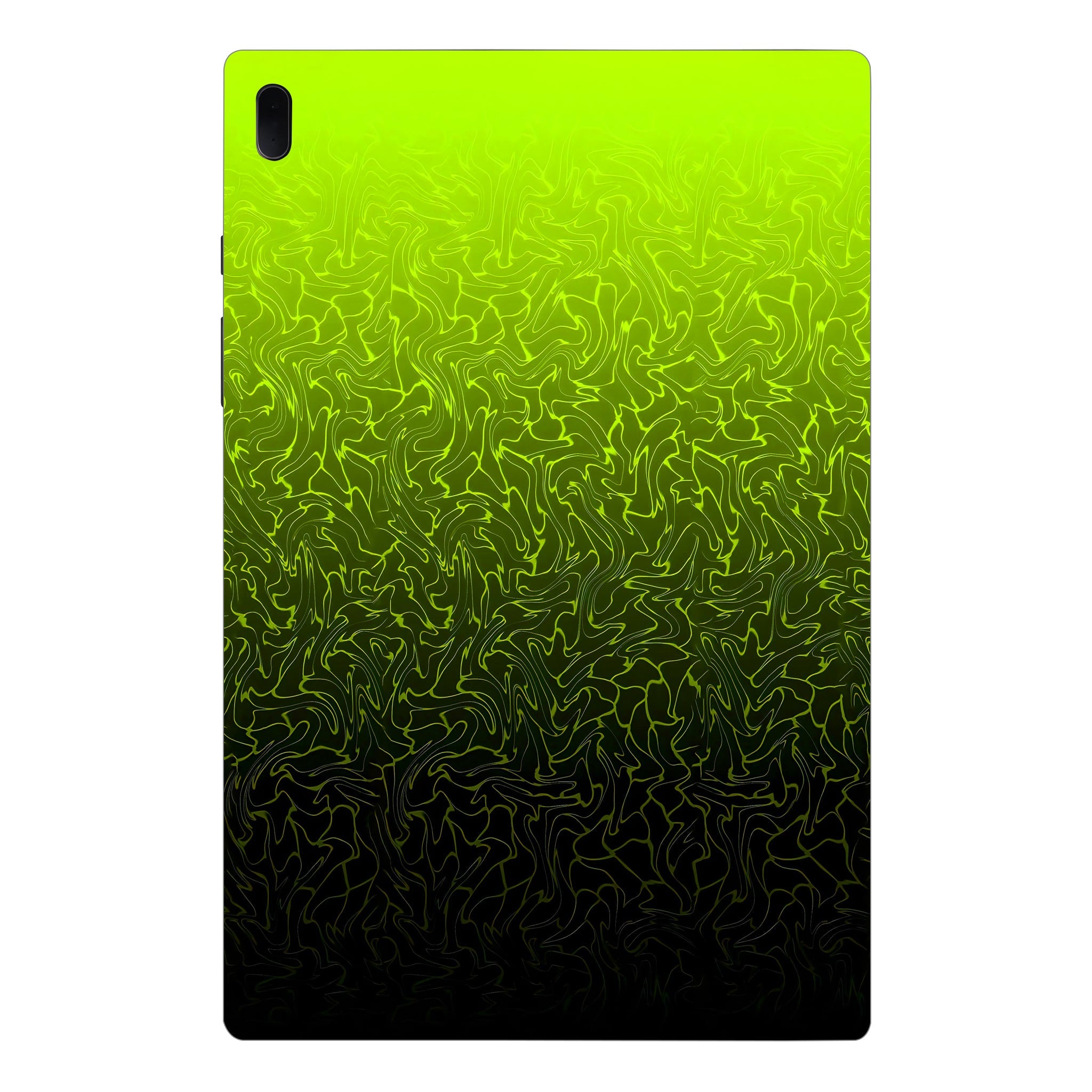 Samsung Galaxy Tab S7 FE Lime Yellow to Black Gradient Tablet Skins