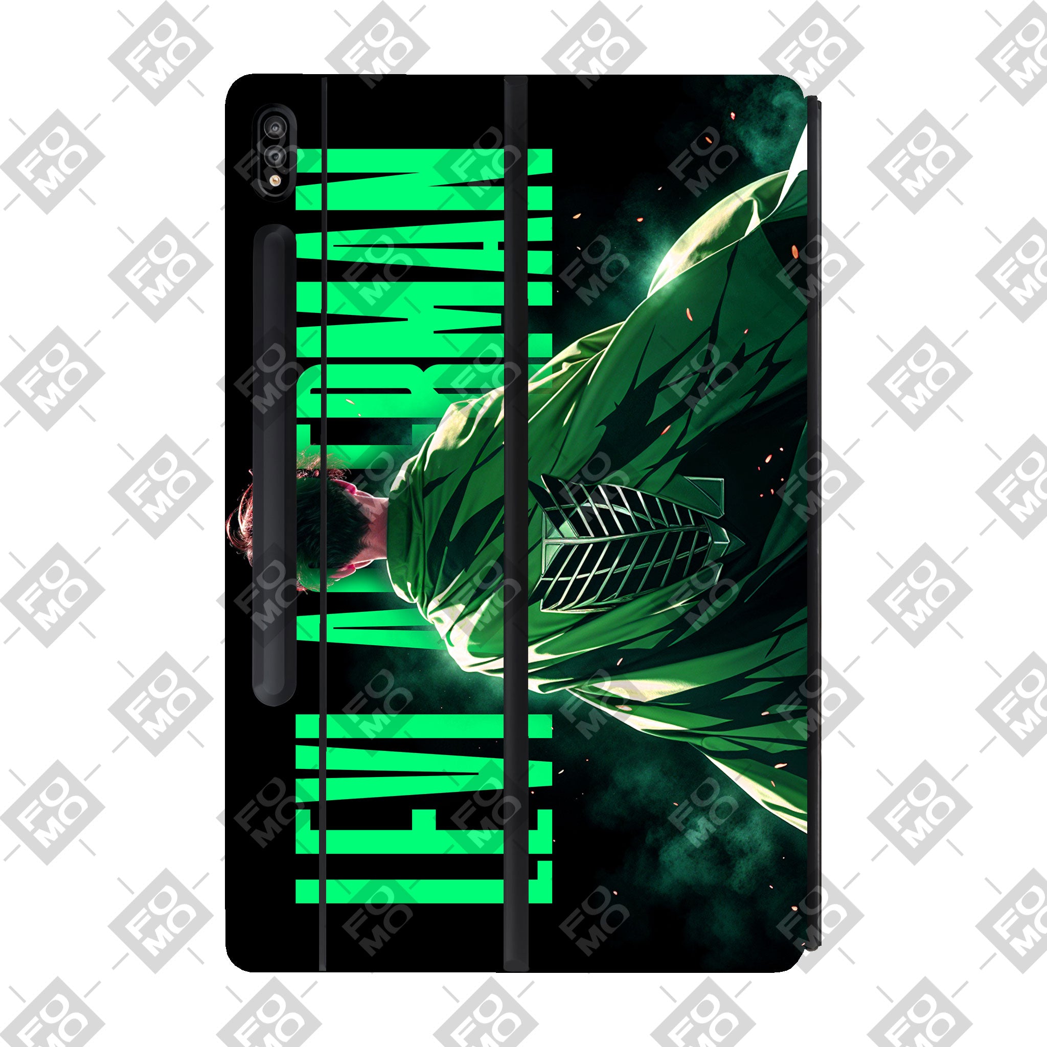 Samsung Galaxy Tab S7 Plus Levi Wings of Freedom Anime 3D Tablet Skin