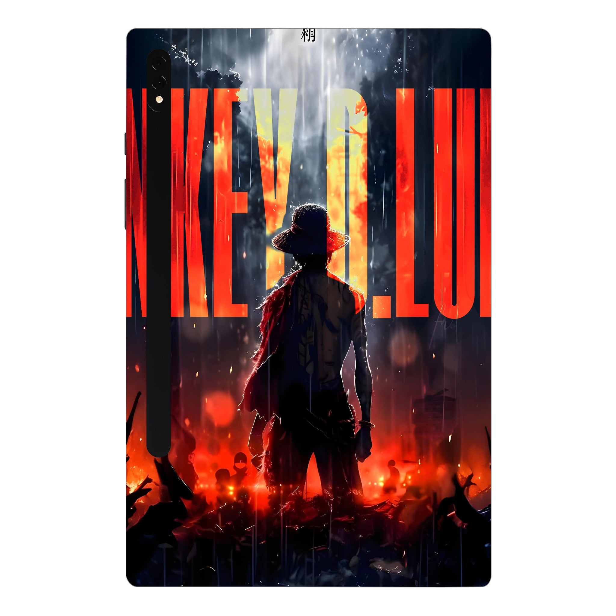 Samsung Galaxy Tab S7 Plus Monkey D Luffy Blazing Red Anime Tablet Skins