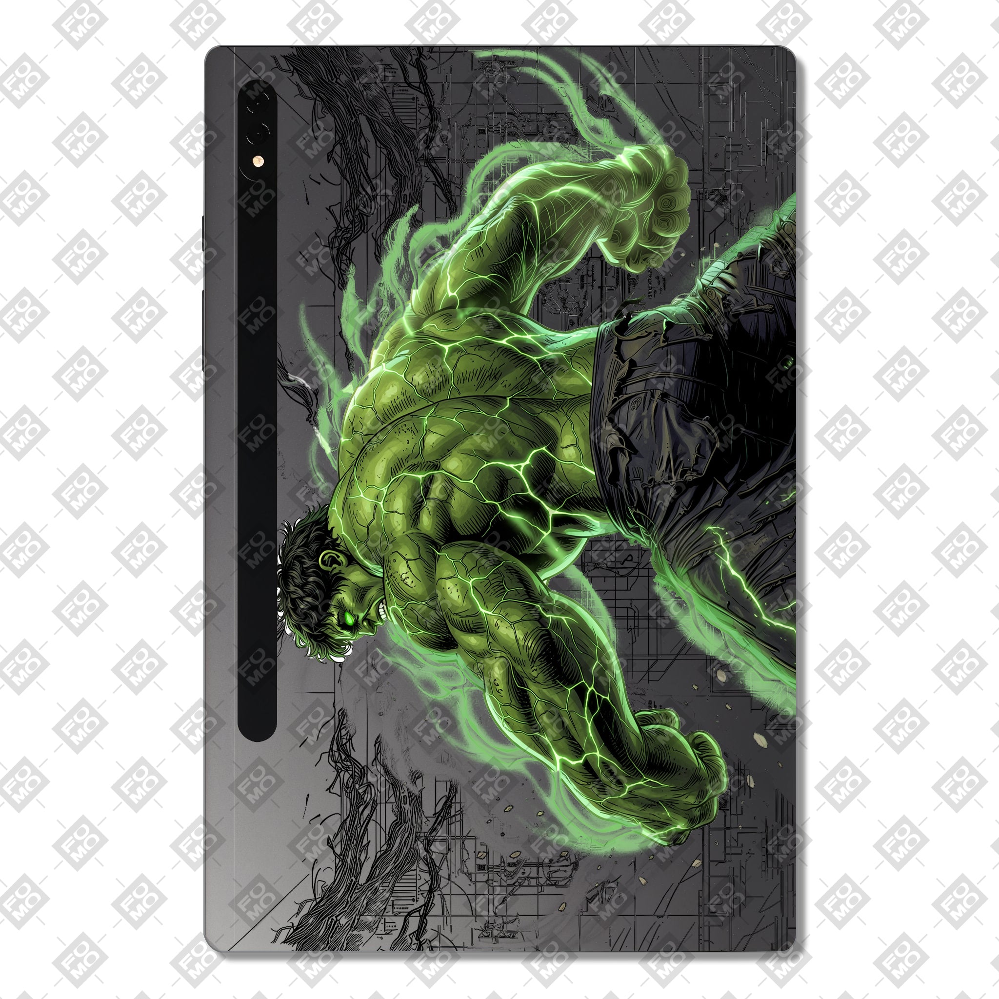 Samsung Galaxy Tab S8 Plus Transparent Hulk Smash Tablet Skin