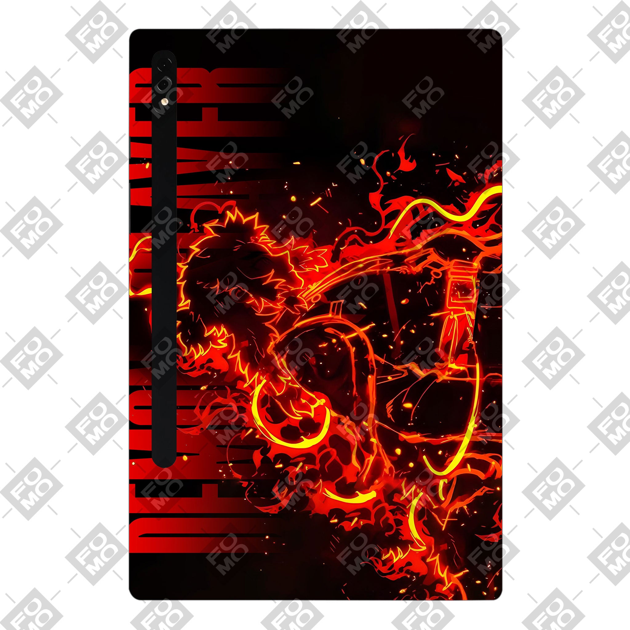 Samsung Galaxy Tab S8 Plus Rengoku Blazing Inferno Anime 3D Tablet Skin