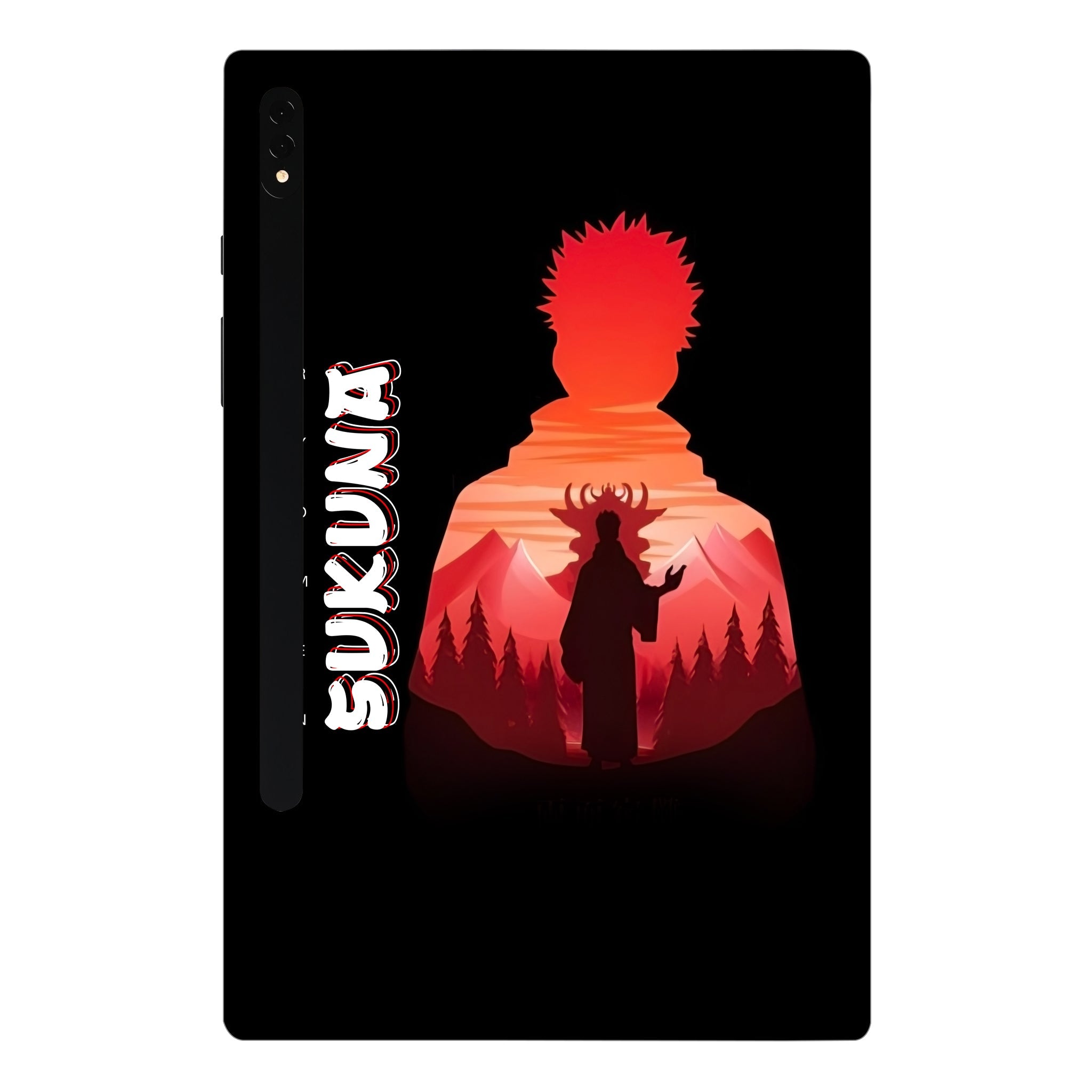 Samsung Galaxy Tab S8 Plus Ryomen Sukuna Silhouette Anime Tablet Skins