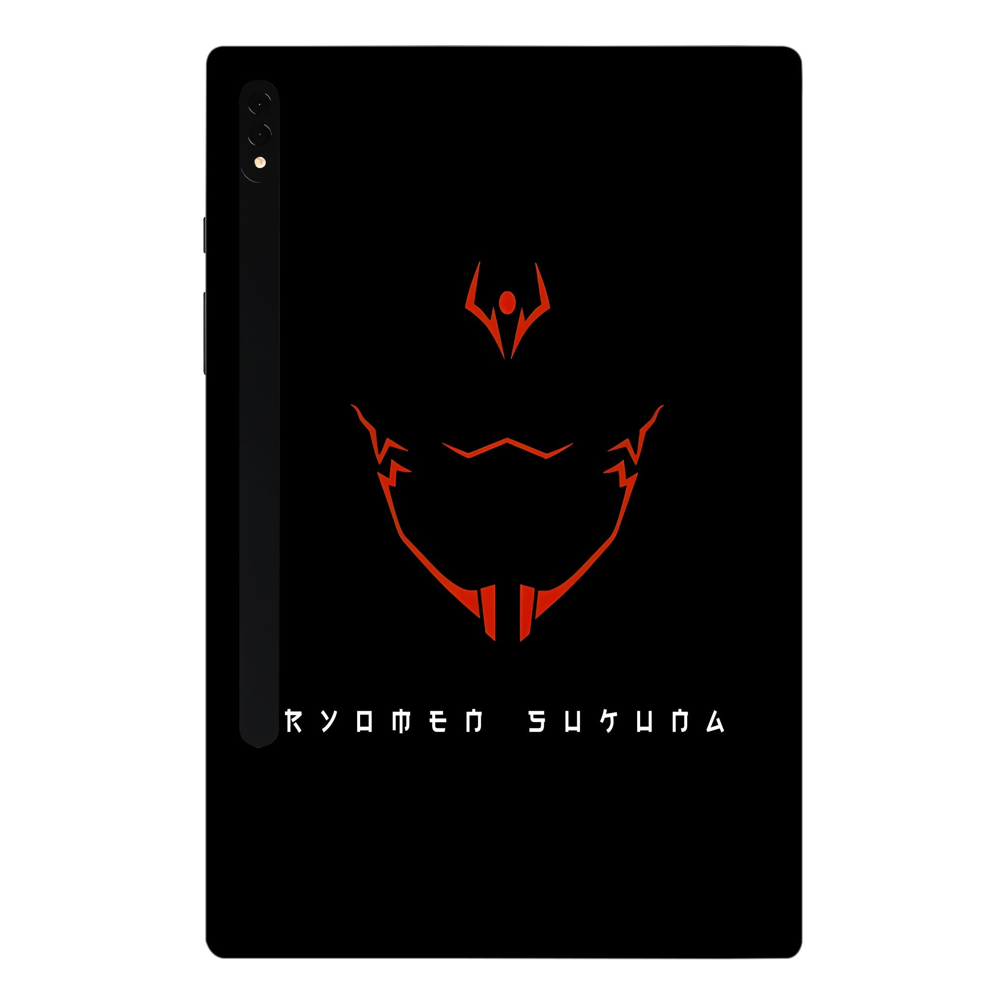Samsung Galaxy Tab S8 Plus Sukuna's Curse Mark in Red Anime Tablet Skins