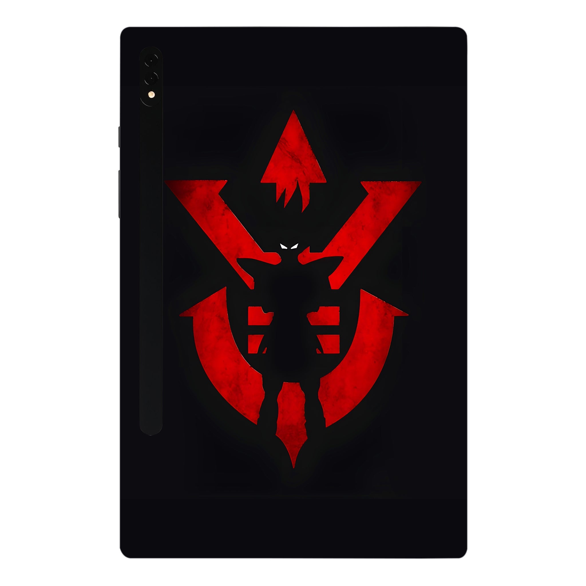 Samsung Galaxy Tab S8 Plus Vegeta Silhouette in Red Anime Tablet Skins