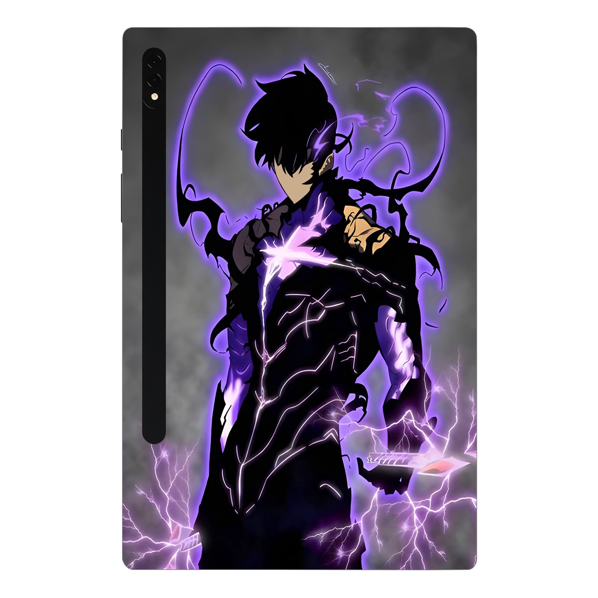 Samsung Galaxy Tab S8 Plus Sung Jin Woo Shadow Monarch Anime Tablet Skins
