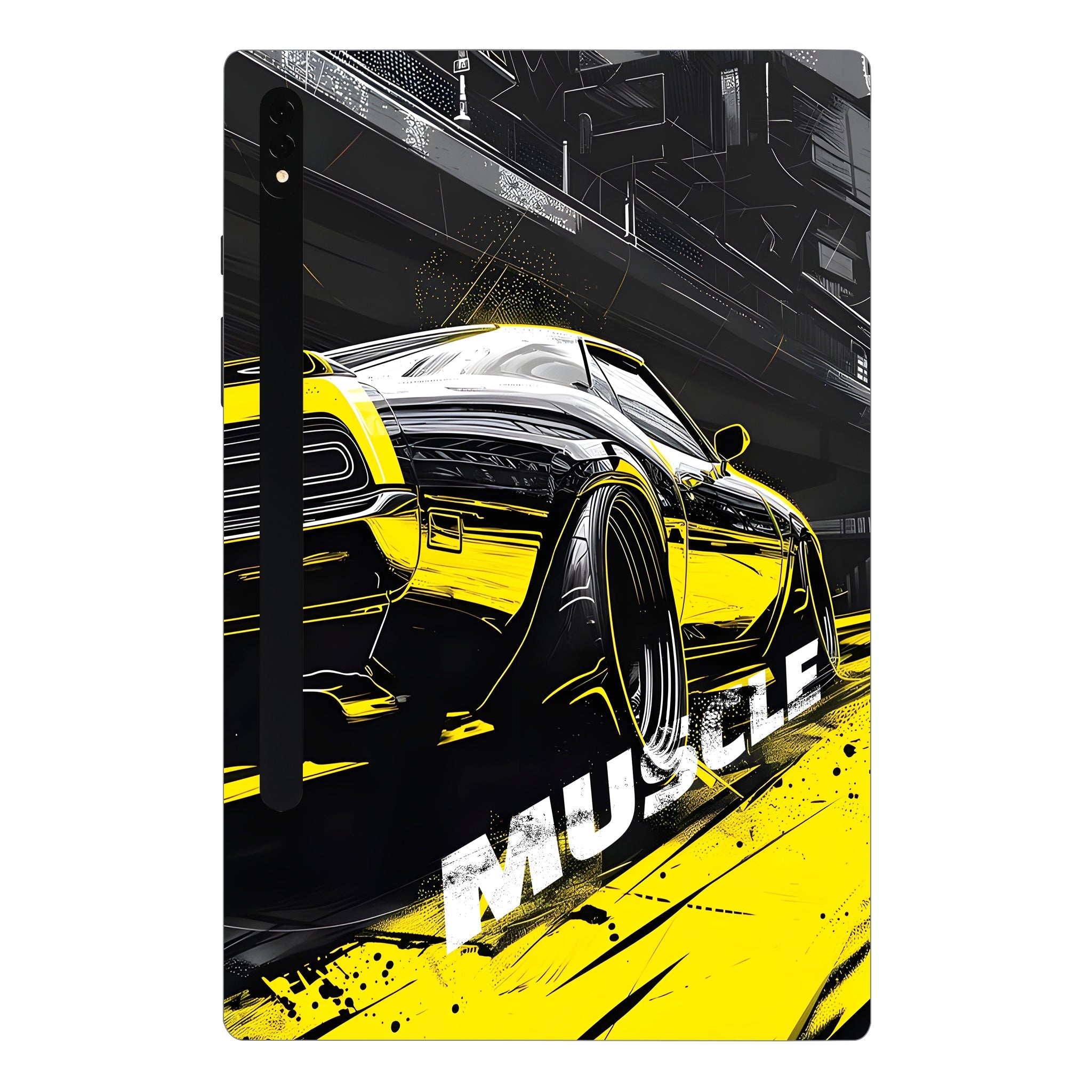 Samsung Galaxy Tab S8 Plus Black Muscle Cars & Bikes Tablet Skins