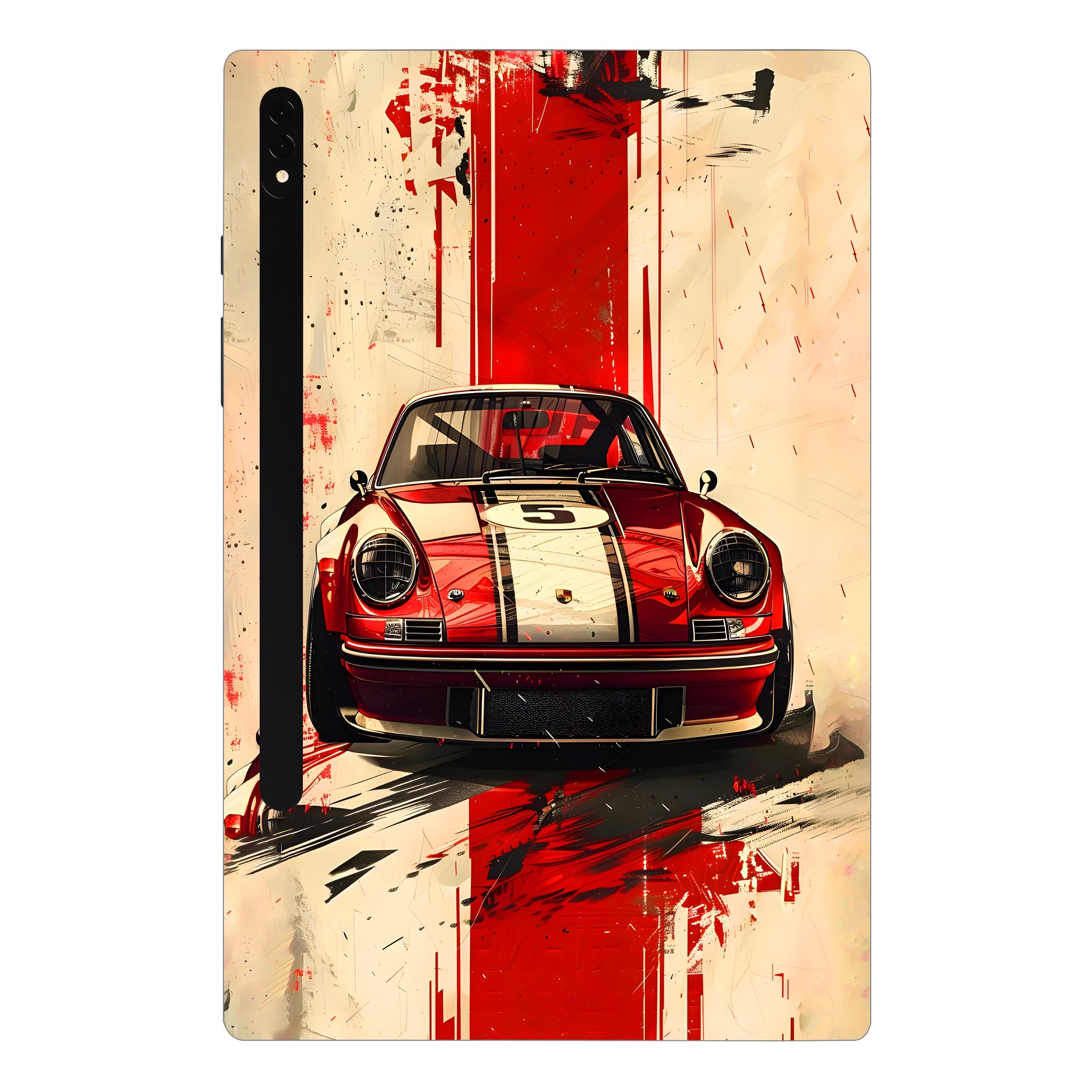 Samsung Galaxy Tab S8 Ultra 5G Classic Red Porsche Cars & Bikes Tablet Skins
