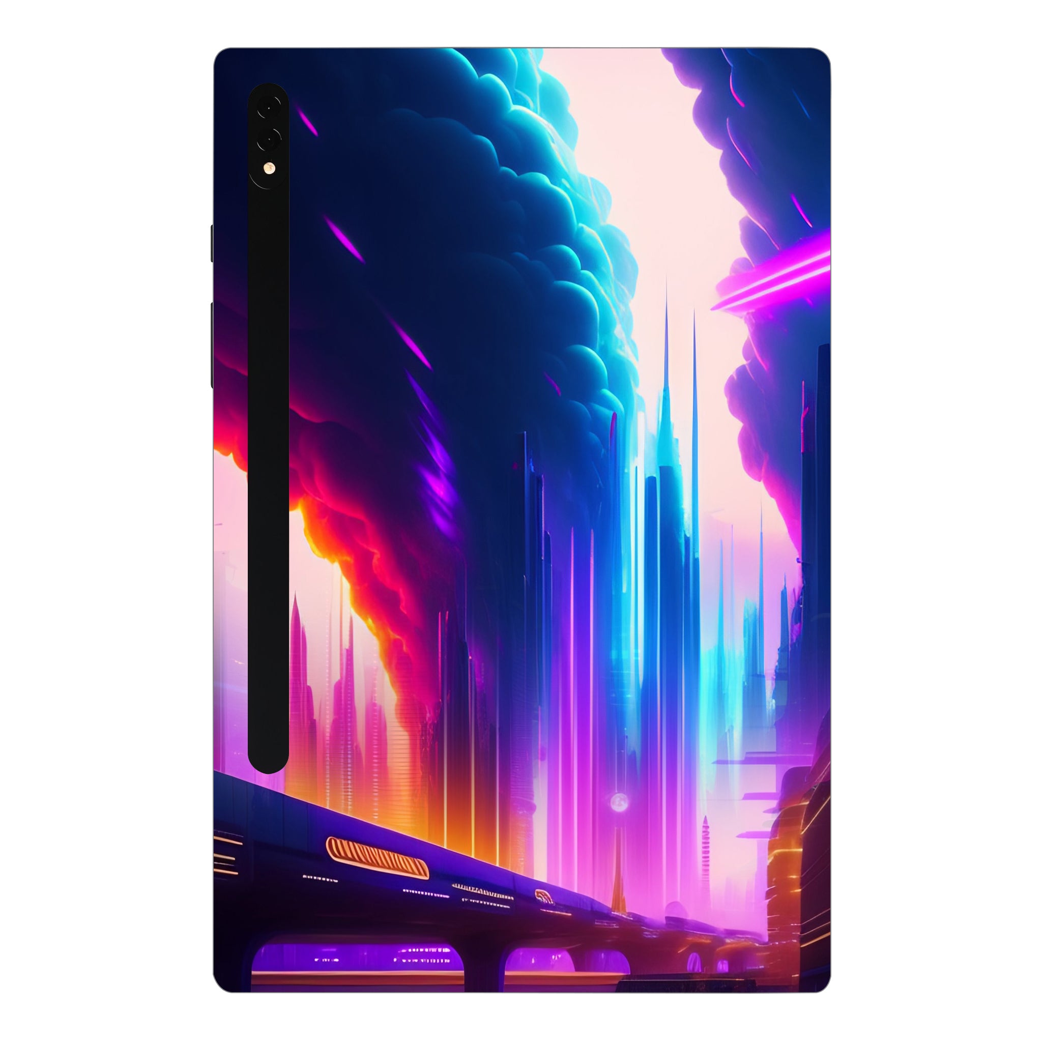Samsung Galaxy Tab S8 Ultra 5G Neon City Tablet Skins