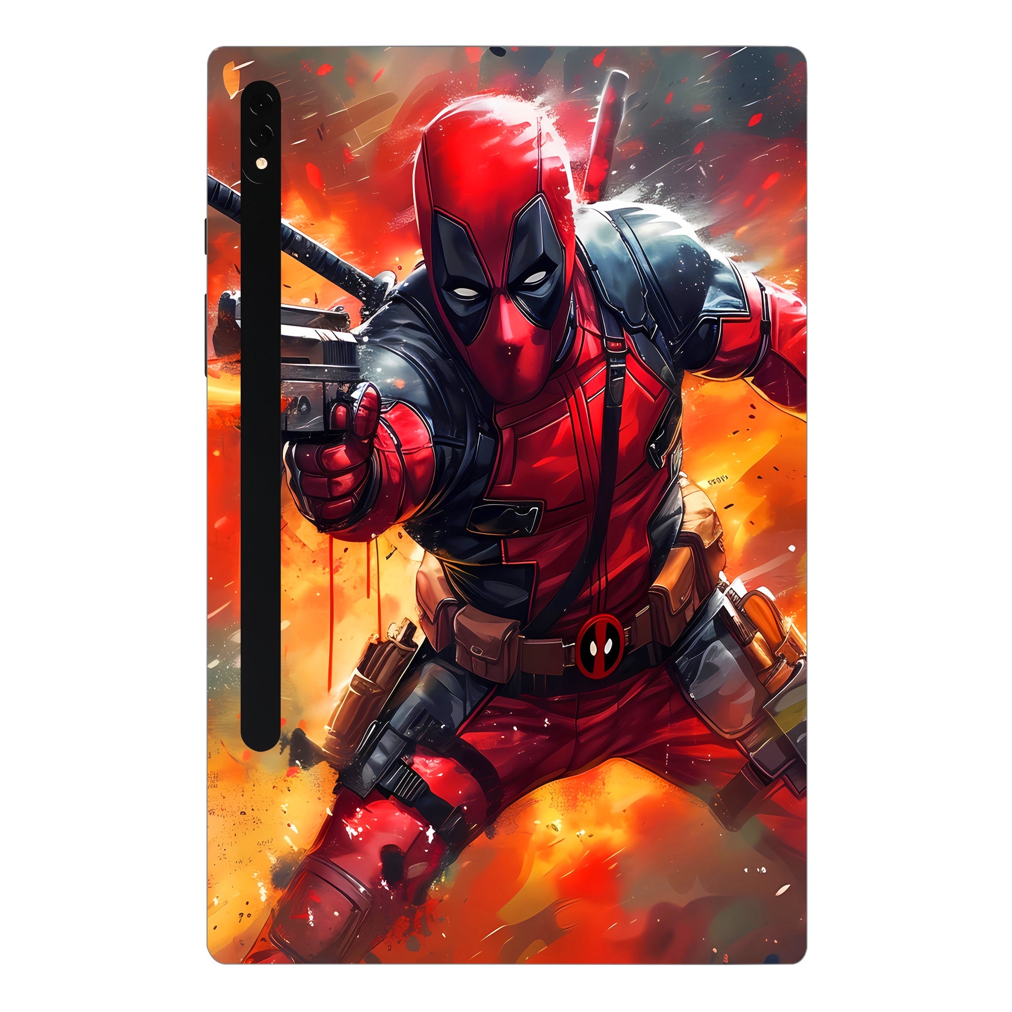 Samsung Galaxy Tab S8 Ultra 5G Deadpool in Action Movies Tablet Skins