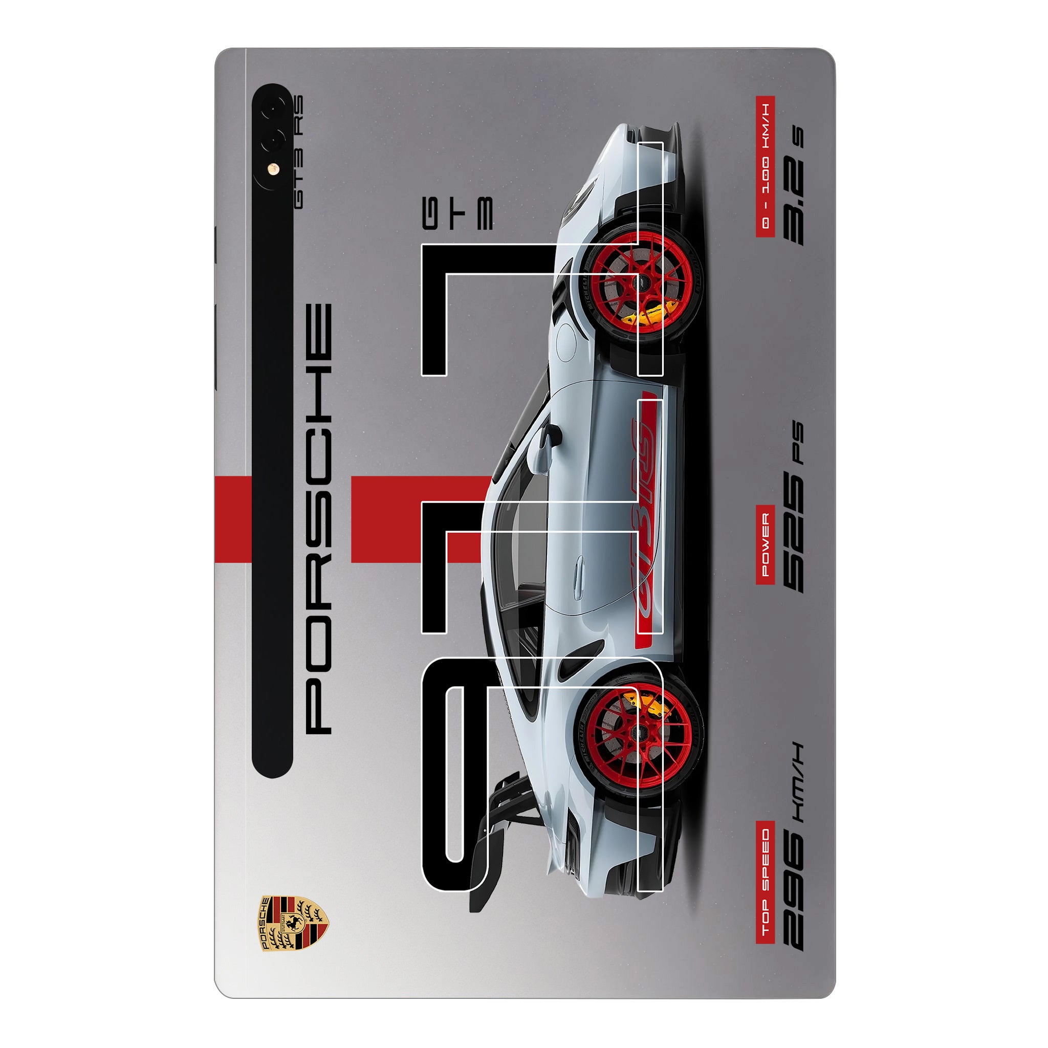 Samsung Galaxy Tab S8 Ultra 5G Transparent Porsche 911 GT3 RS Cars & Bikes Tablet Skins