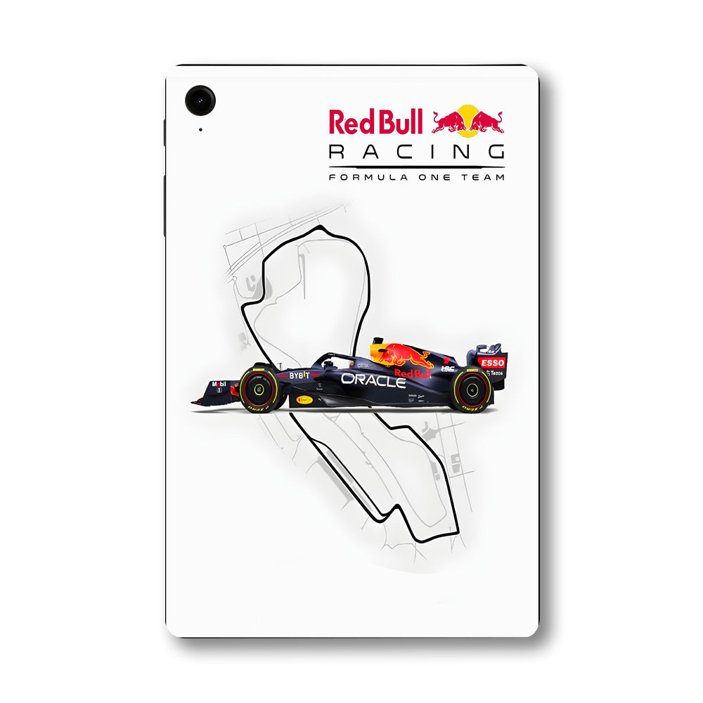 Samsung Galaxy Tab S9 Red Bull Racing in Action Cars & Bikes Tablet Skins