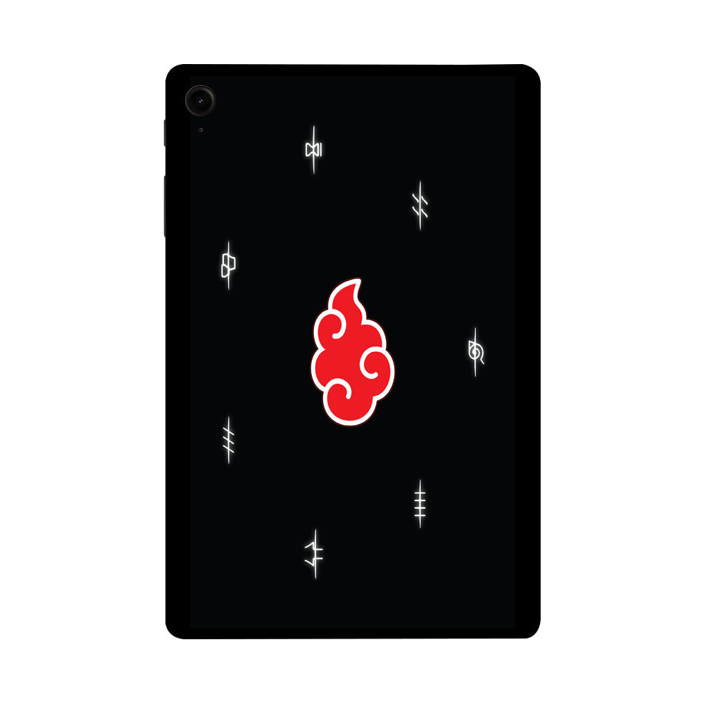 Samsung Galaxy Tab S9 Akatsuki Logo Naruto Anime Tablet Skins