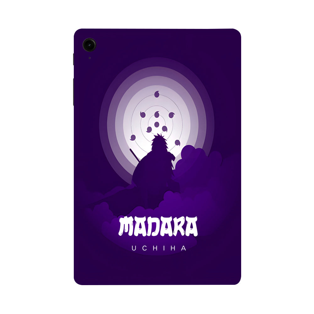 Samsung Galaxy Tab S9 Uchiha Madara in Violet Silhouette Anime Tablet Skins