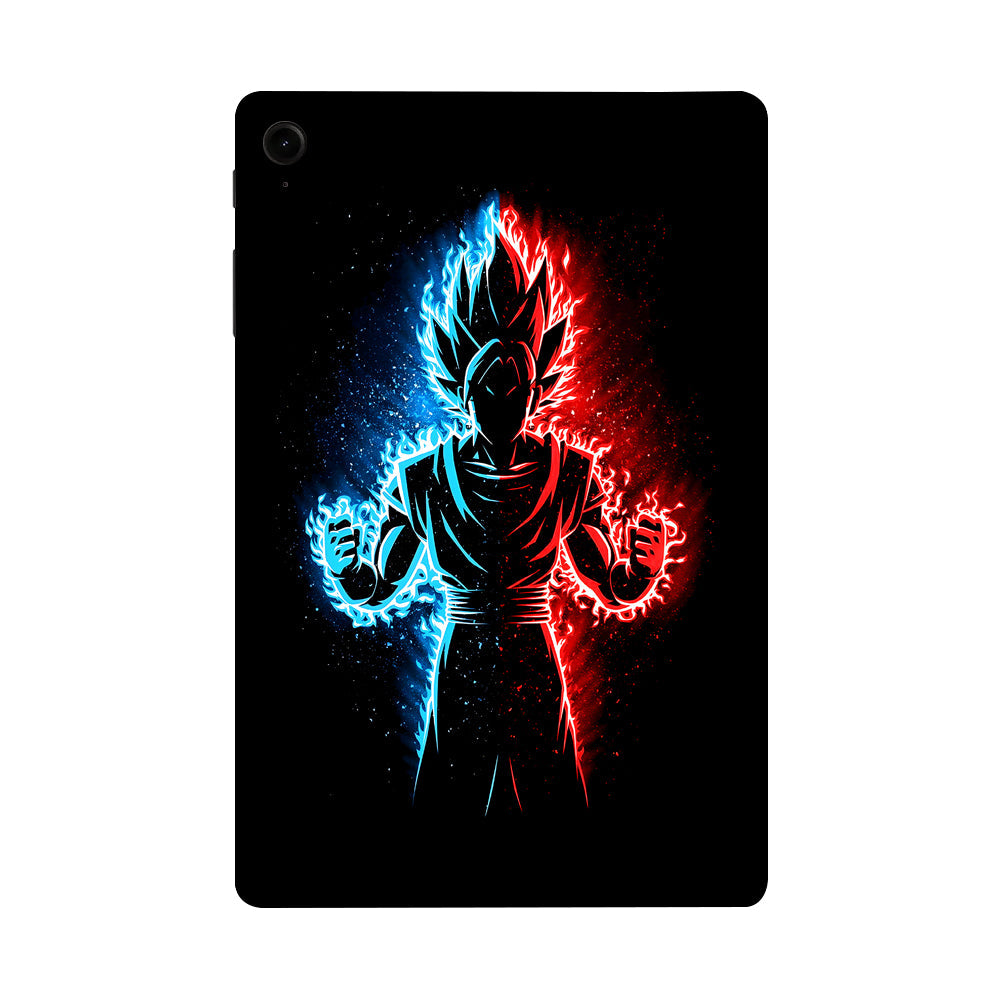 Samsung Galaxy Tab S9 FE Vegeta in Dual Color Anime Tablet Skins