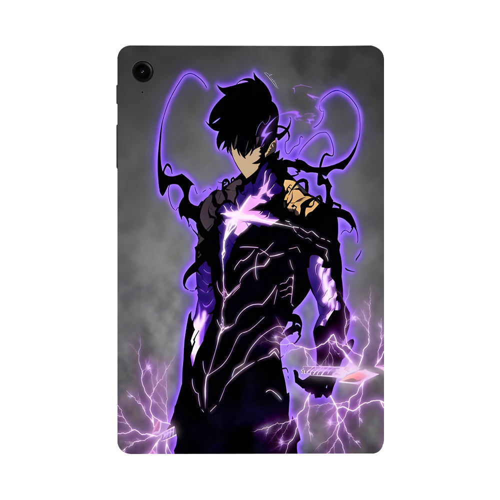 Samsung Galaxy Tab S9 FE Sung Jin Woo Shadow Monarch Anime Tablet Skins