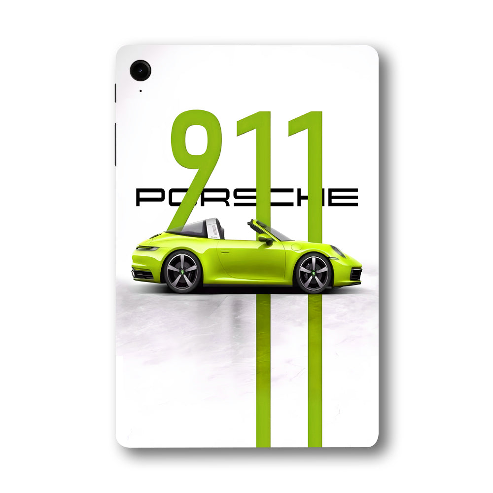 Samsung Galaxy Tab S9 FE Lime Porsche 911 Cars & Bikes Tablet Skins