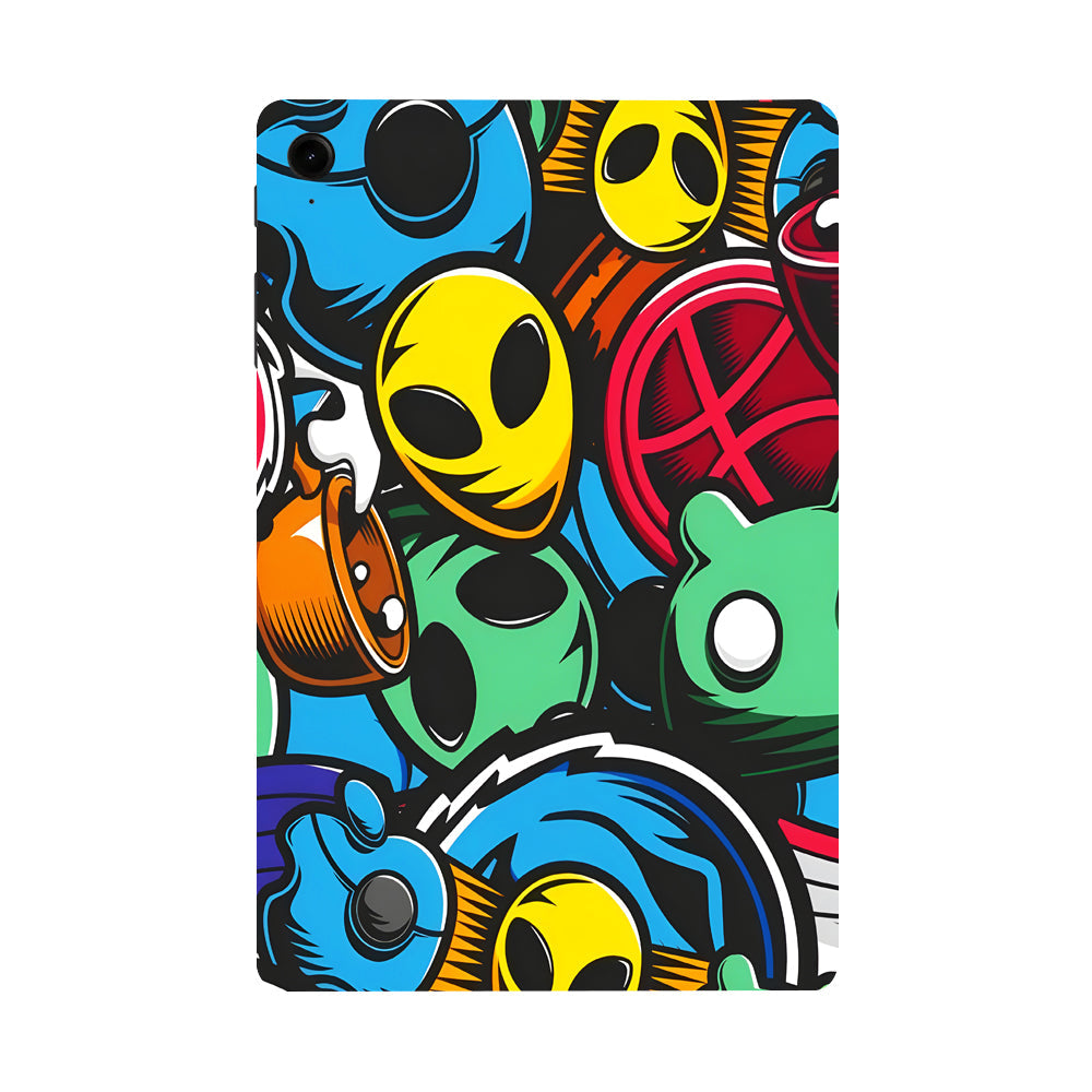 Samsung Galaxy Tab S9 FE Vibrant Chaos Tablet Skins