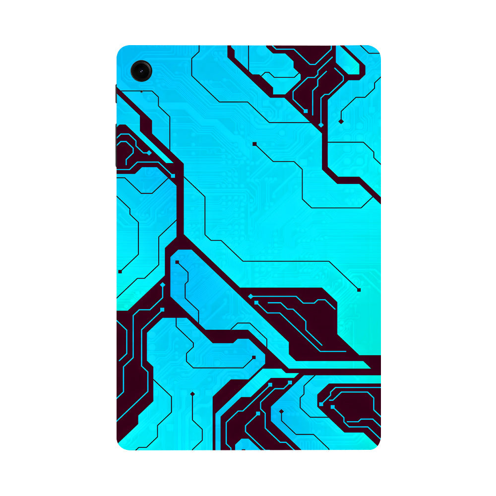 Samsung Galaxy Tab S9 FE Blue Circuit Tablet Skins