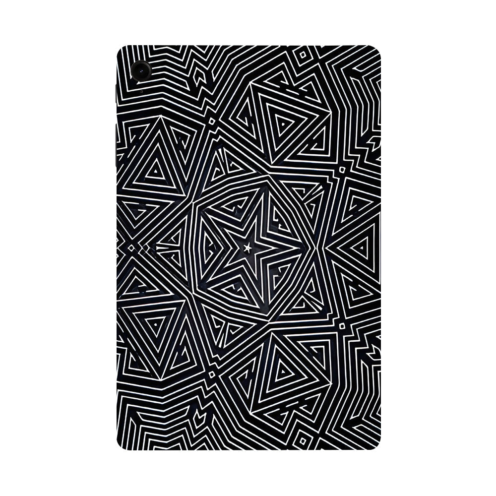 Samsung Galaxy Tab S9 FE Monochrome Maze Tablet Skins