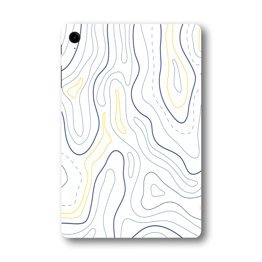 Samsung Galaxy Tab S9 FE Minimalist Colorful Contours Tablet Skins