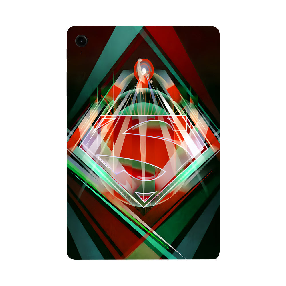 Samsung Galaxy Tab S9 FE Superman Logo In Radient Colors Movies Tablet Skins