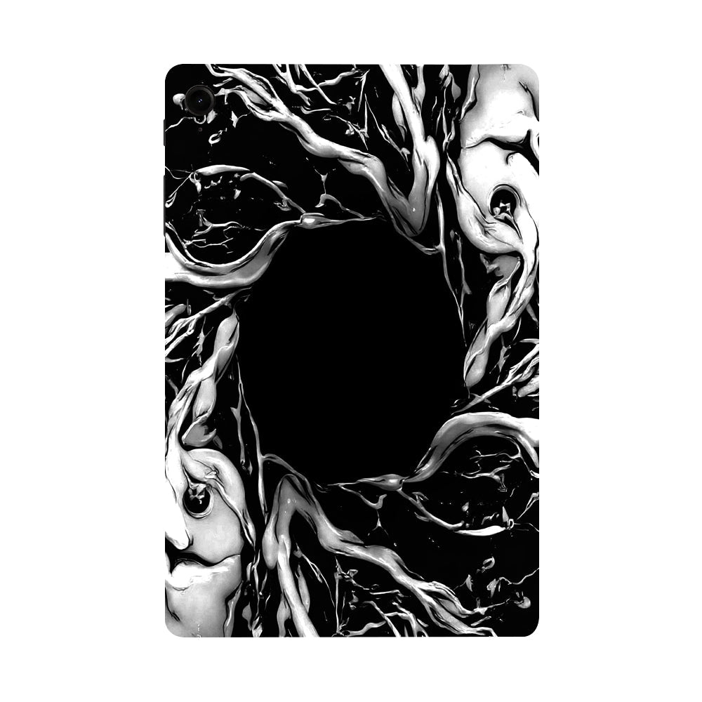 Samsung Galaxy Tab S9 Spiderman Web Black Movies Tablet Skins