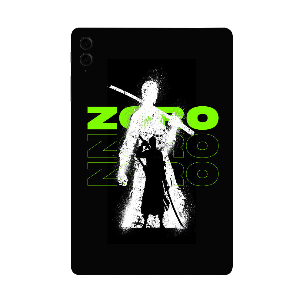 Samsung Galaxy Tab S9 FE Plus Zoro in Green Anime Tablet Skins