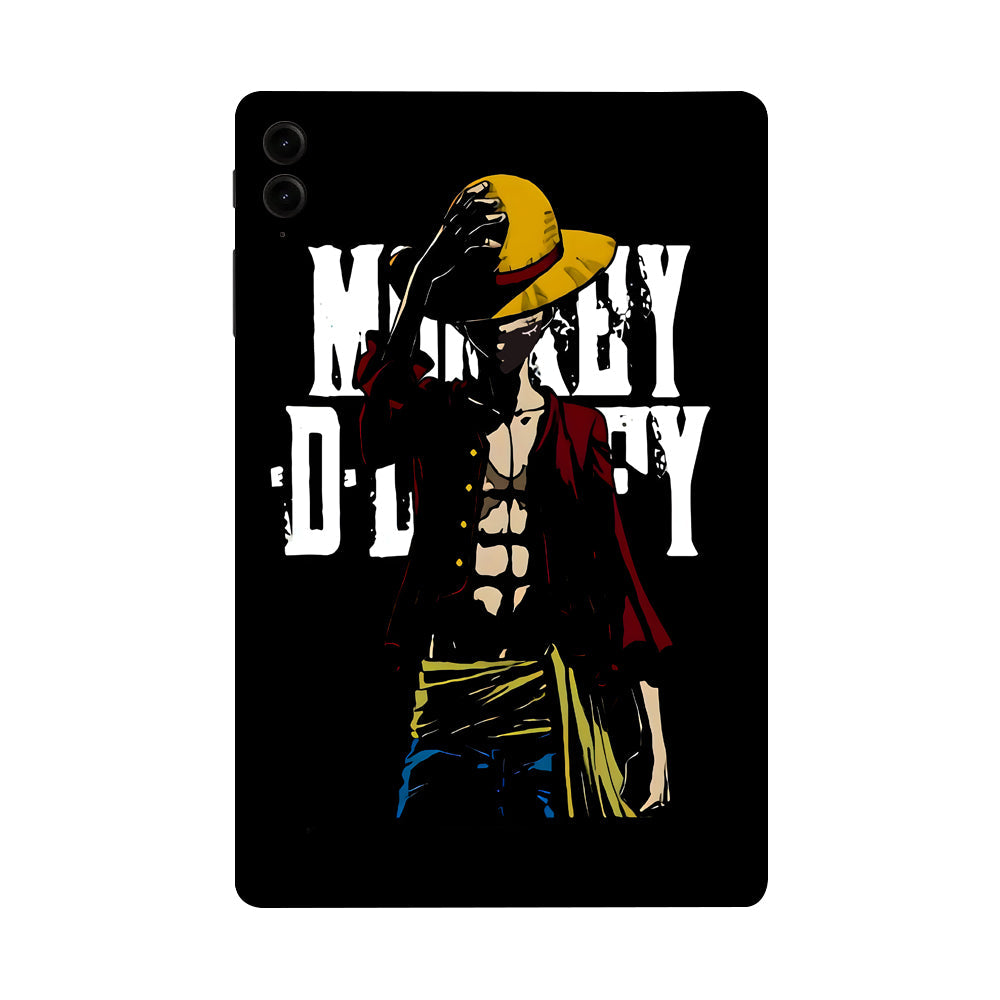 Samsung Galaxy Tab S9 FE Plus Luffy With His Straw Hat Anime Tablet Skins