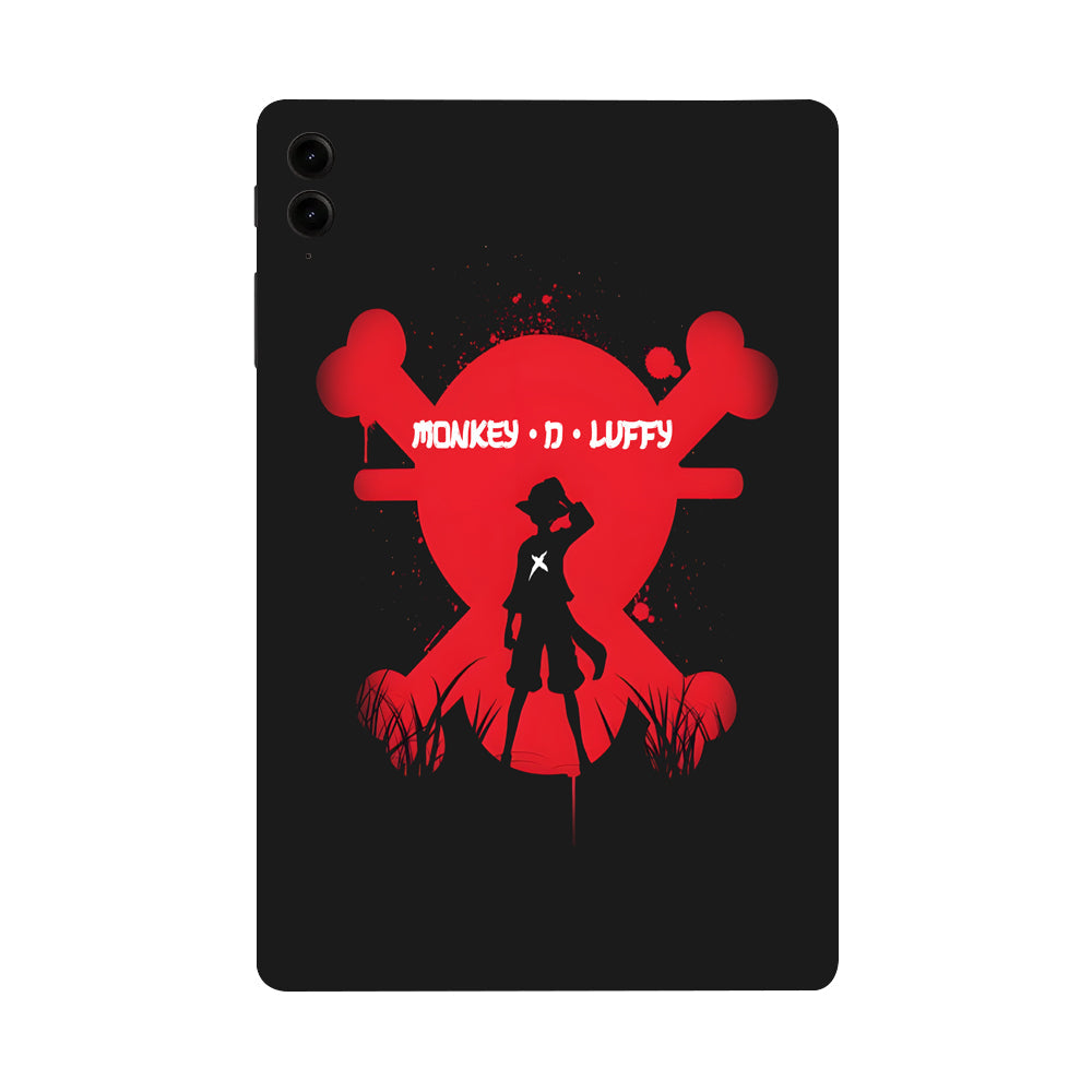 Samsung Galaxy Tab S9 FE Plus Monkey D Luffy In Red Anime Tablet Skins