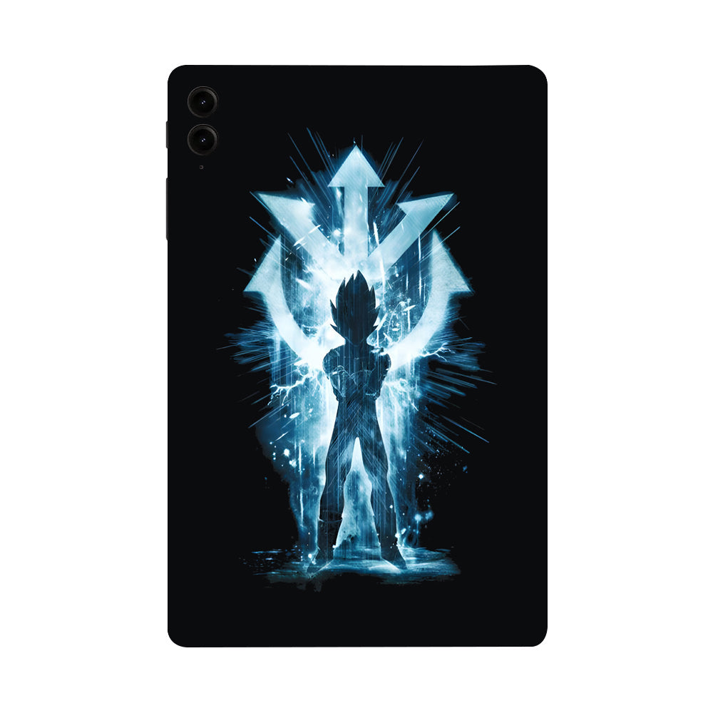 Samsung Galaxy Tab S9 FE Plus Vegeta in Electric Blue Anime Tablet Skins