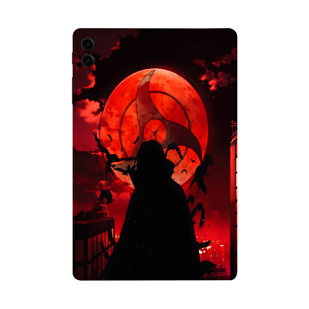 Samsung Galaxy Tab S9 FE Plus Shadow of Itachi The Mangekyou Anime Tablet Skins