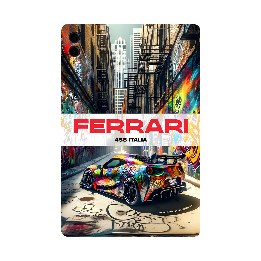 Samsung Galaxy Tab S9 FE Plus Ferrari 458 Italia Cars & Bikes Tablet Skins