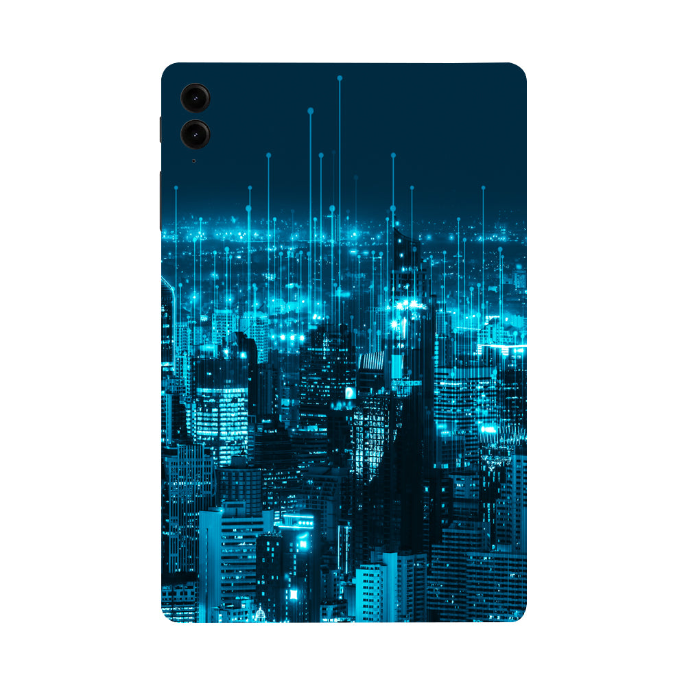 Samsung Galaxy Tab S9 FE Plus Night City View Tablet Skin