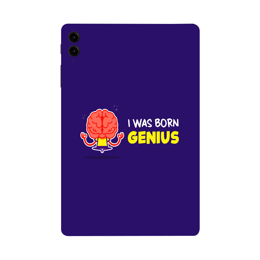 Samsung Galaxy Tab S9 FE Plus I was born genuis Tablet Skins