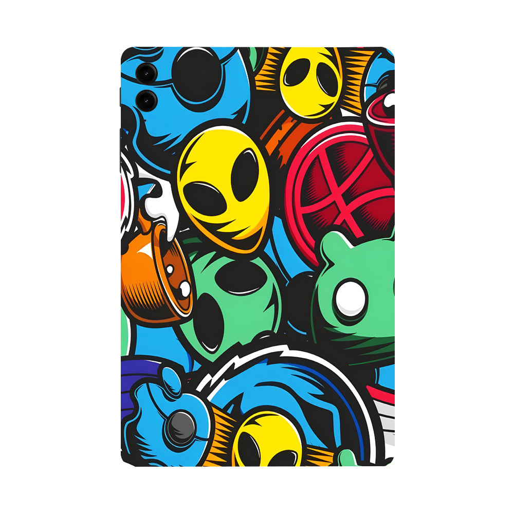 Samsung Galaxy Tab S9 FE Plus Vibrant Chaos Tablet Skins
