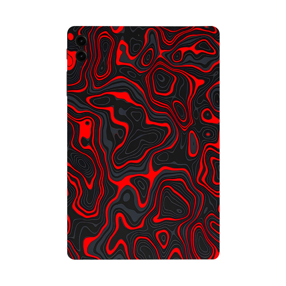 Samsung Galaxy Tab S9 FE Plus Crimson Waves Tablet Skins