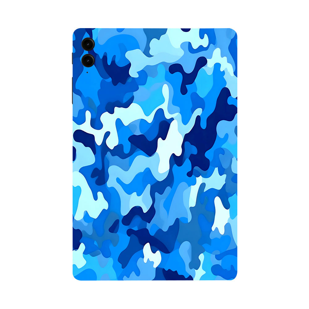 Samsung Galaxy Tab S9 FE Plus Arctic Blue Camo Pattern Tablet Skins