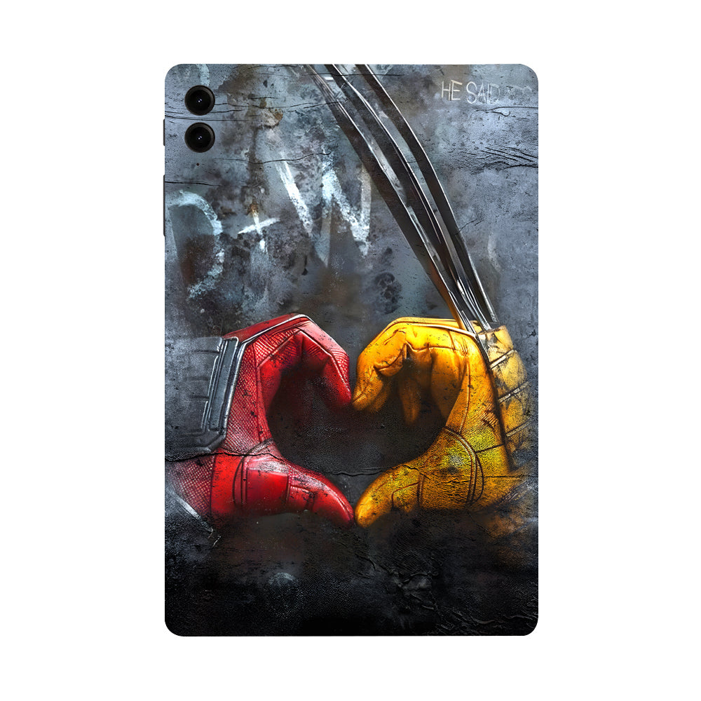 Samsung Galaxy Tab S9 FE Plus Wolverine and Deadpool Movies Tablet Skins