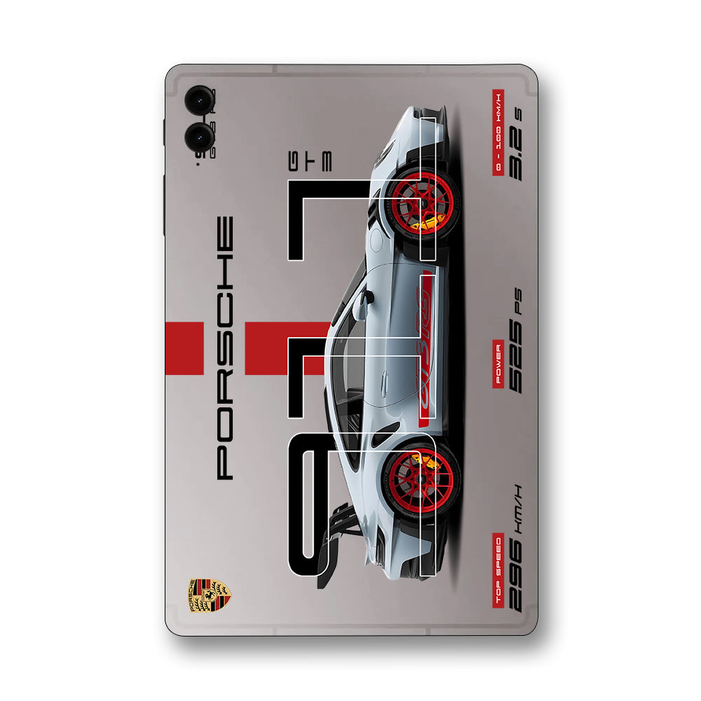 Samsung Galaxy Tab S9 FE Plus Transparent Porsche 911 GT3 RS Cars & Bikes Tablet Skins