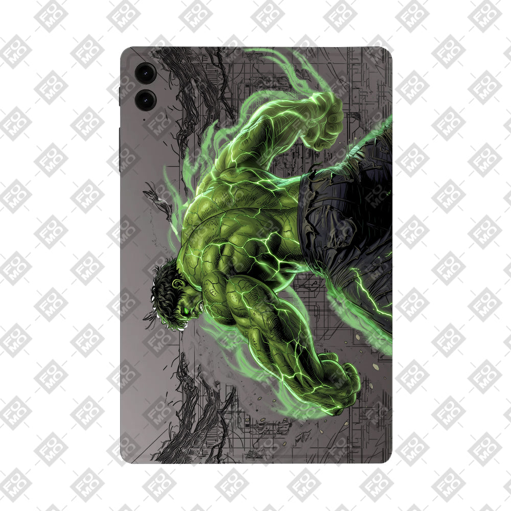 Samsung Galaxy Tab S9 FE Plus Transparent Hulk Smash Tablet Skin