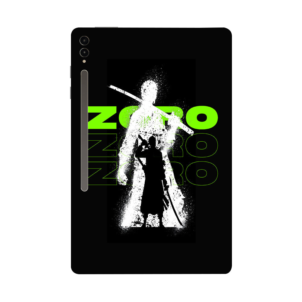 Samsung Galaxy Tab S9 Ultra 5G Zoro in Green Anime Tablet Skins