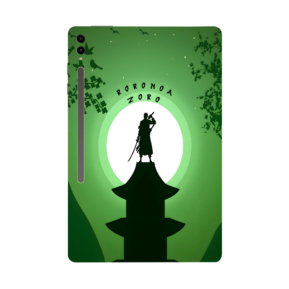 Samsung Galaxy Tab S9 Ultra 5G Roronoa Zoro Silhouette Anime Tablet Skins