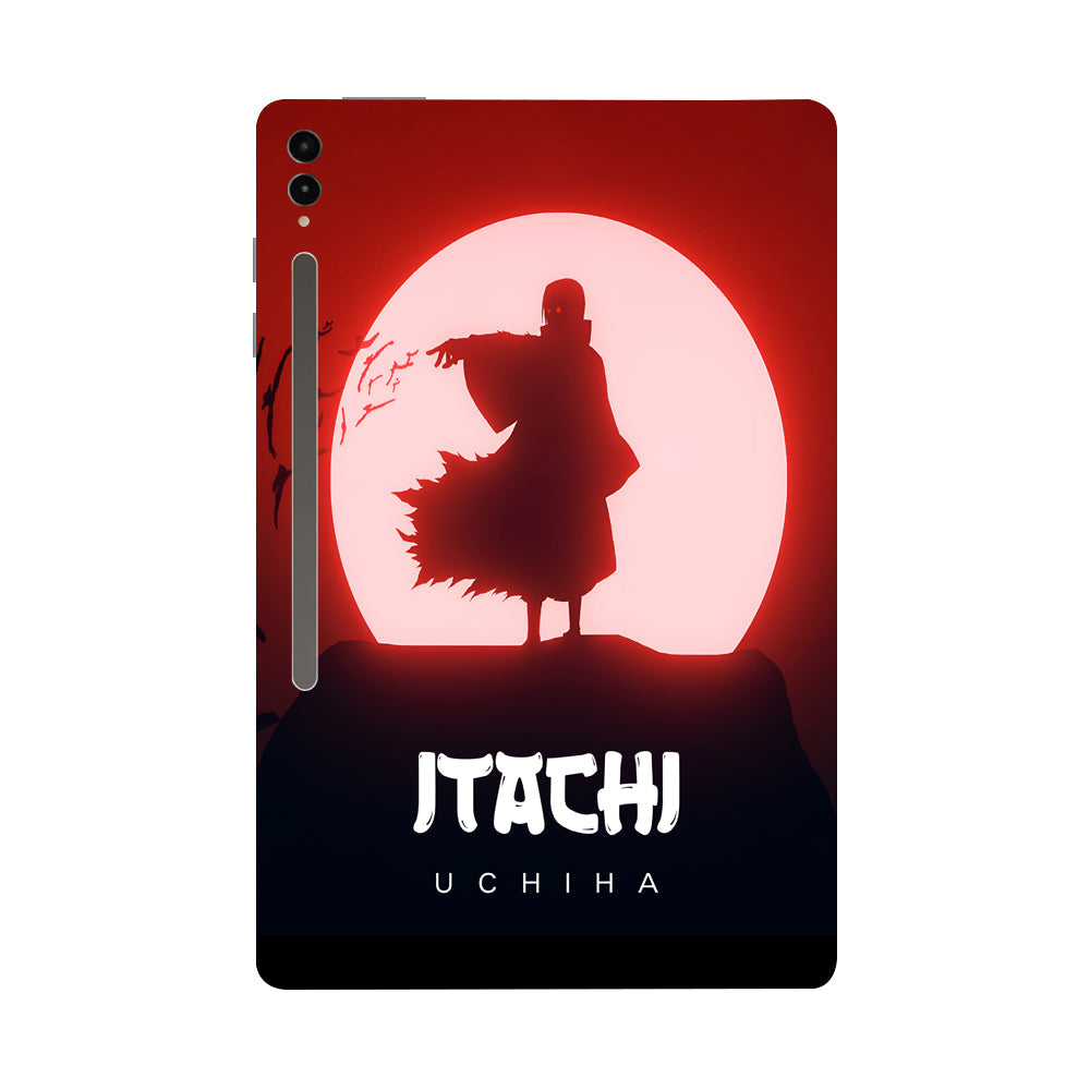 Samsung Galaxy Tab S9 Ultra 5G Itachi Uchiha Under Red Moon Anime Tablet Skins