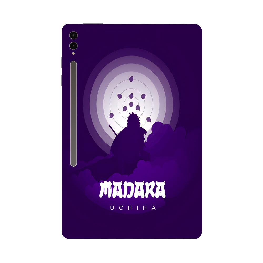 Samsung Galaxy Tab S9 Ultra 5G Uchiha Madara in Violet Silhouette Anime Tablet Skins