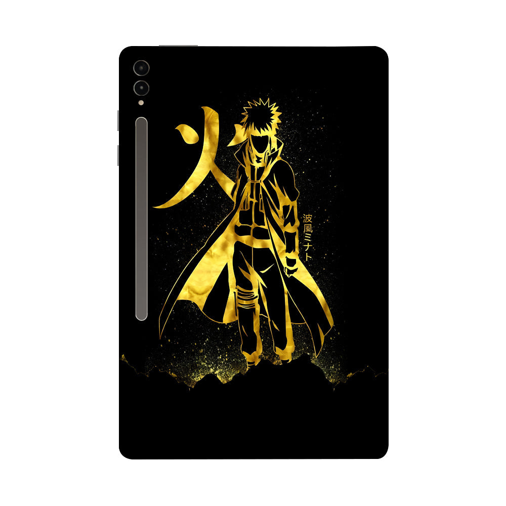 Samsung Galaxy Tab S9 Ultra 5G Namikaze Minato in Golden Splendor Anime Tablet Skins