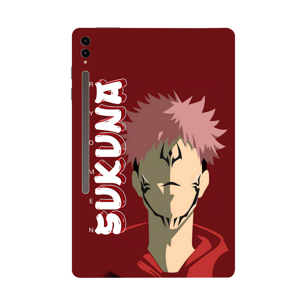 Samsung Galaxy Tab S9 Ultra 5G Ryomen Sukuna Minimalist Anime Tablet Skins