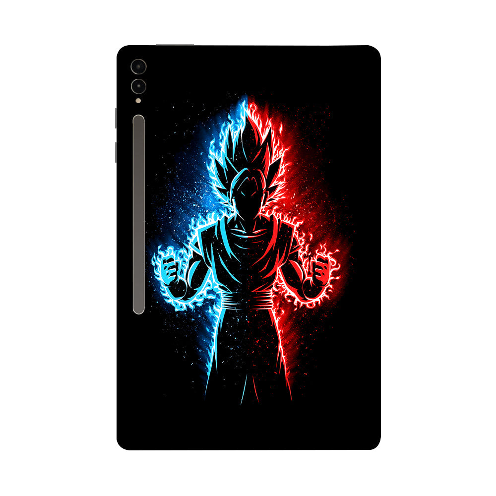Samsung Galaxy Tab S9 Ultra 5G Vegeta in Dual Color Anime Tablet Skins
