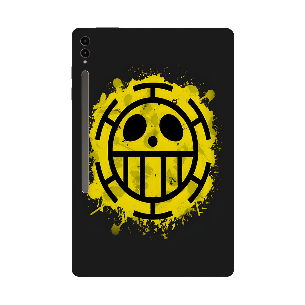 Samsung Galaxy Tab S9 Ultra 5G Heart Pirates Crew Logo Anime Tablet Skins